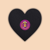 12-Inch Black Heart Canvas Board